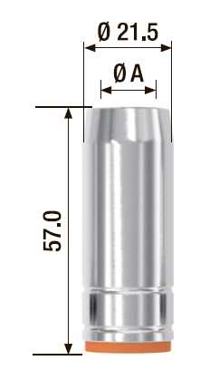Fubag Газовое сопло D= 12.0 мм FB 250 (5 шт.) FB250.N.12.0 MAG фото, изображение