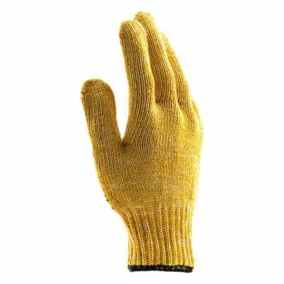 Перчатки трикотажные усиленные, гелевое ПВХ-покрытие, 7 класс, желтые Россия Сибртех Перчатки с ПВХ покрытием фото, изображение